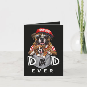 Best Boxer Dad Ever Holiday Card