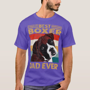 best boxer dad ever vintage boxer dog dad gifts  T-Shirt