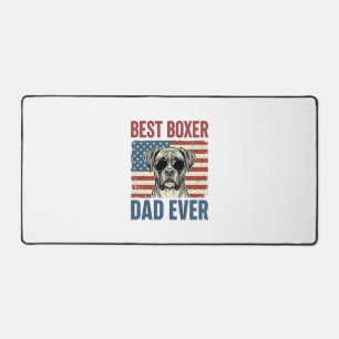 Best Boxer Dad Ever Vintage Dog Desk Mat