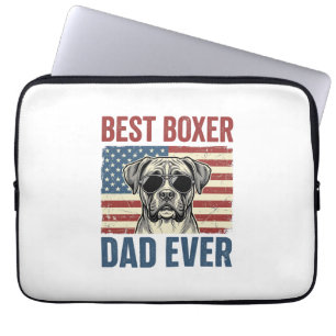 Best Boxer Dad Ever Vintage Dog Laptop Sleeve