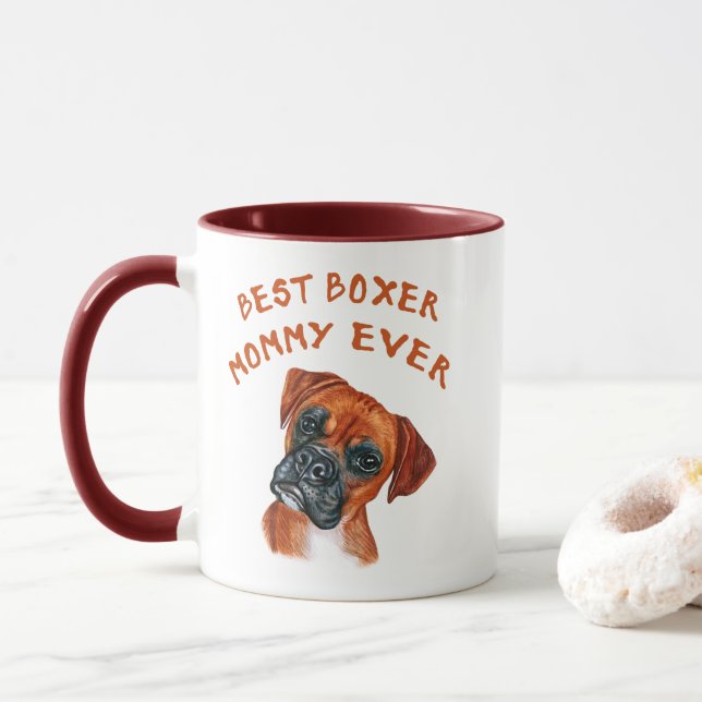 Best Boxer mummy ever Mug (With Donut)