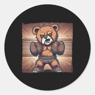 Best Boxing Art For Kids Men Women Gloves Boxing S Classic Round Sticker