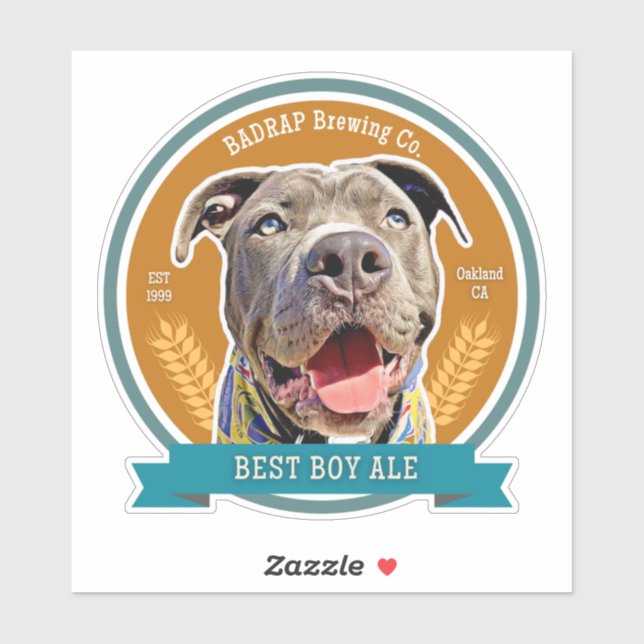 Best Boy Beer Label Sticker Love (Sheet)