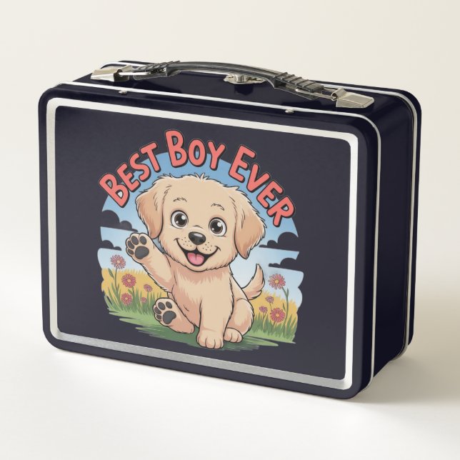 Best Boy Ever  Metal Lunch Box (Back)