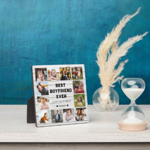 Best Boyfriend Ever 12 Photo Collage  Plaque
