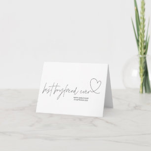Best Boyfriend Ever Anniversary Card for Him