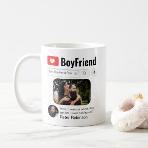 Best Boyfriend Ever Funny Internet Search Results Coffee Mug