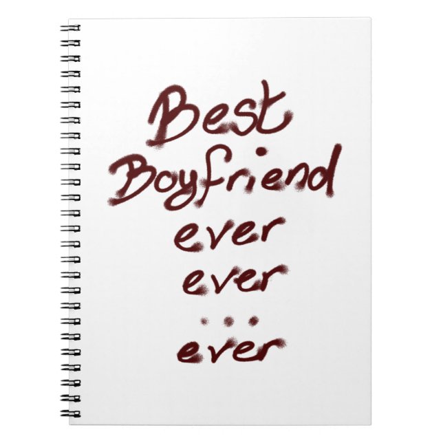 Best boyfriend ever notebook (Front)