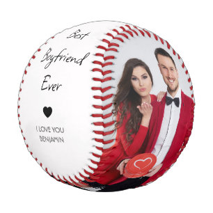 Best Boyfriend Ever Personalized Photo Gift Roma Baseball