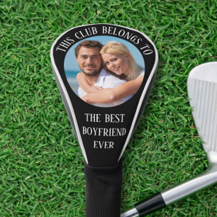 Best Boyfriend Ever Photo Black Golf Head Cover
