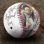 Best Boyfriend Ever Script 2x Photo Baseball<br><div class="desc">Best Boyfriend Ever! Create your very own special keepsake baseball for your boyfriend with this simple 2 photo template. Simply upload two of your favourite pictures and customise the message and name.</div>