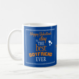 Best Boyfriend Ever Valentine's Day Blue Coffee Mug