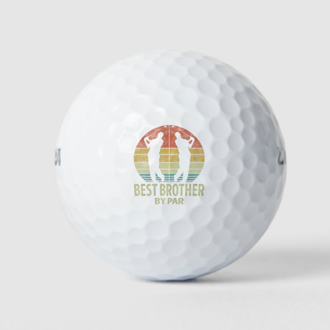 Best BROTHER By Par Golf Golfer Balls (Front)