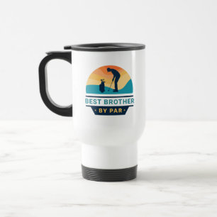 Best Brother By Par Retro Golf Lover Novelty Travel Mug
