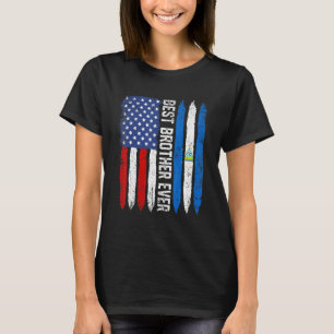 Best Brother Ever Father's Day Nicaragua Us Flag T-Shirt