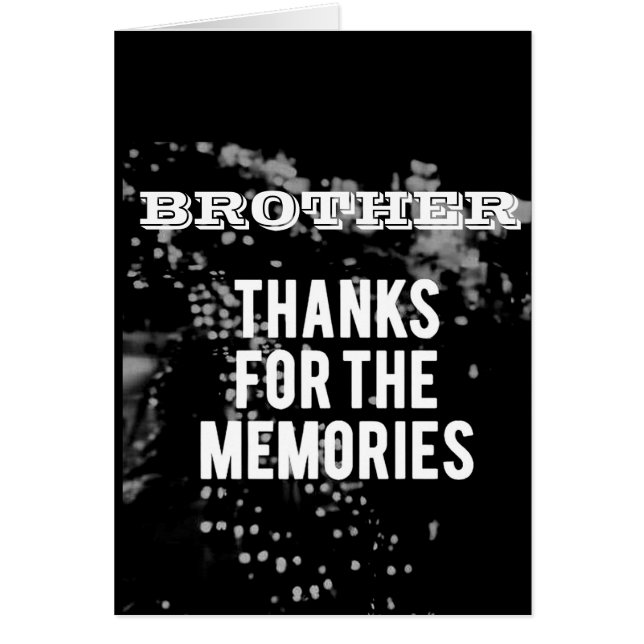 **BEST BROTHER EVER** HAPPY BIRTHDAY (Front)