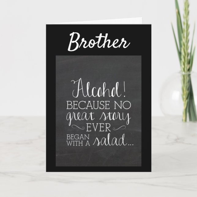 **BEST BROTHER EVER** HAPPY BIRTHDAY CARD (Front)