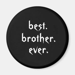 Best Brother Ever Magnet in Black