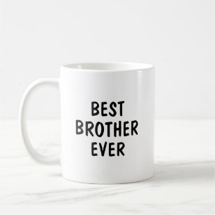 Best Brother Ever Minimalist Typography Gift Coffee Mug