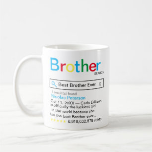 Best Brother Ever Search engine Result message Coffee Mug