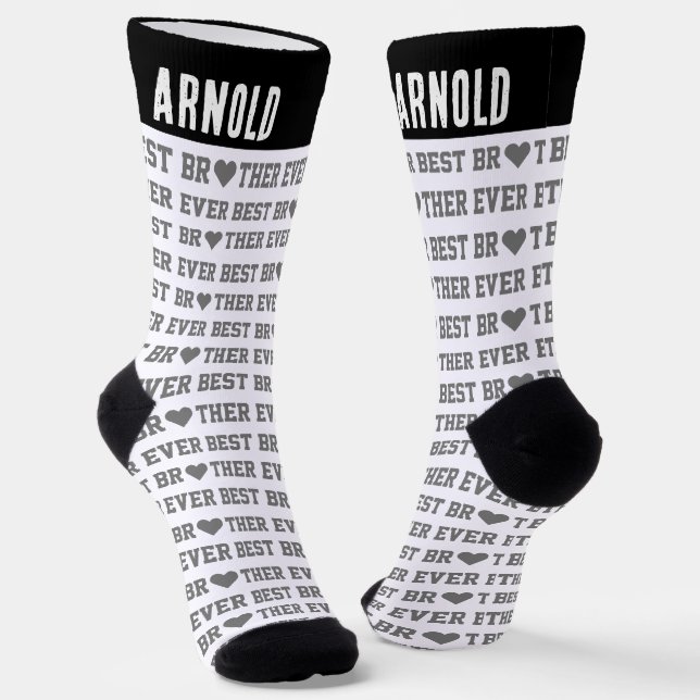 Best BROTHER ever Socks (Angled)