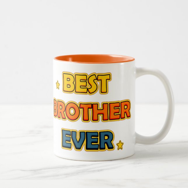 Best Brother ever Two-Tone Coffee Mug (Right)