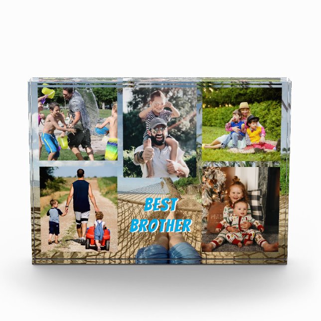Best Brother for Funny Life Photo Block (Front)