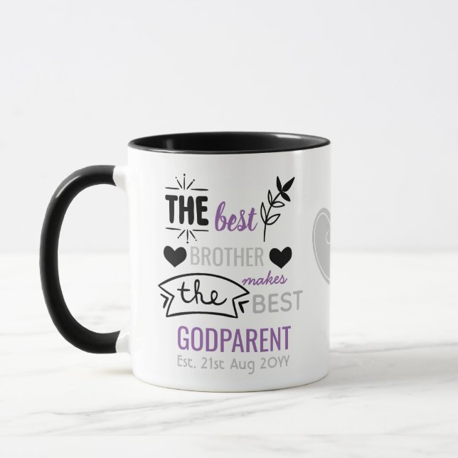 Best Brother Friend Makes Best Godparent Godfather Mug (Left)