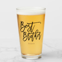 Best Brother Gift Black script typography name