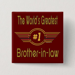 Best Brother-in-law Gifts 15 Cm Square Badge