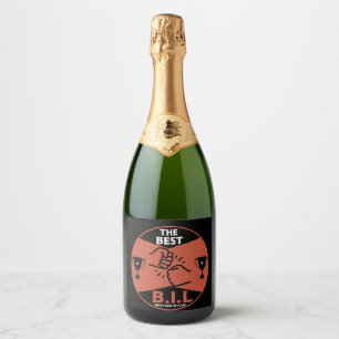 Best Brother-In-Law Sparkling Wine Label
