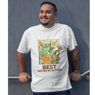 Best brother in the pond frog toad lilipad T-Shirt