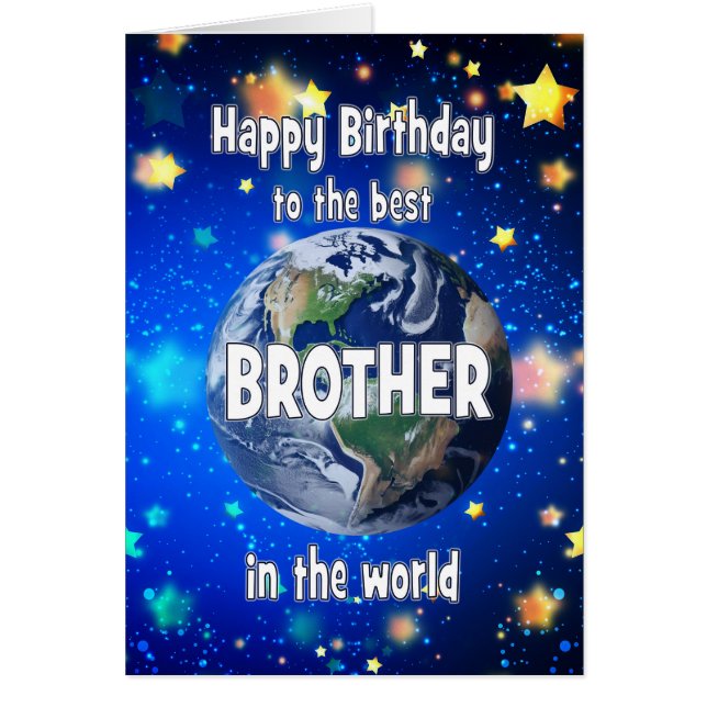 Best Brother In The World Birthday (Front)