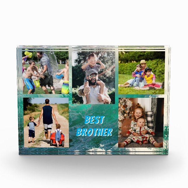 Best Brother Ocean Tropical Life Photo Block (Front)