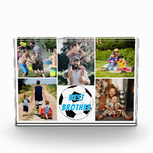 Best Brother Soccer Photo Block