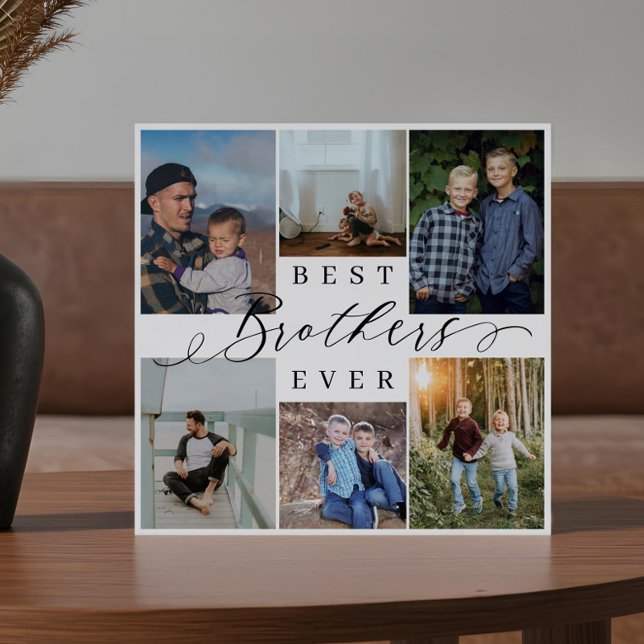 Best Brothers Ever Photo Collage Keepsake Gift Plaque (Best Brothers Ever Photo Collage Keepsake Gift Plaque)