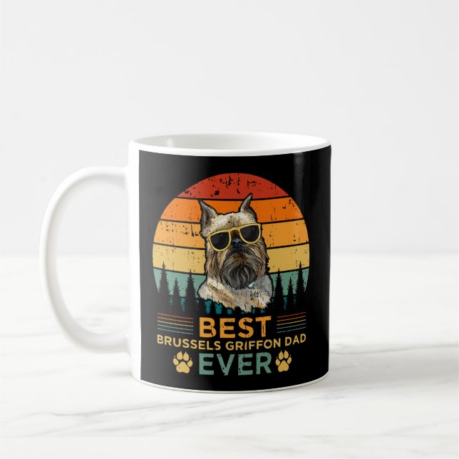 Best Brussels Griffon Dad Ever Father'S Day Coffee Mug (Left)