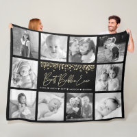 Best Bubbie Ever Gold Glitter 10 Photo Collage
