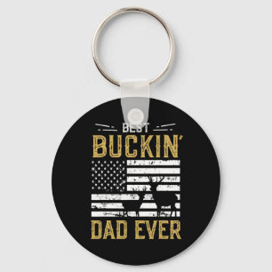 Best Buckin Dad Ever Funny Gift Deer Hunter Cool H Key Ring
