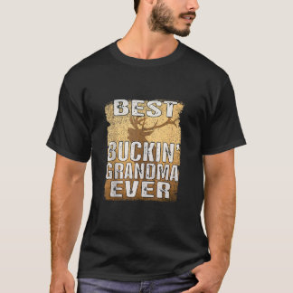 Best Buckin Grandma Ever Shirt Deer Hunting Buckin