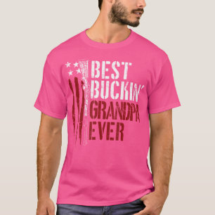 Best Buckin' Grandpa Ever American Flag Gun Rights T-Shirt