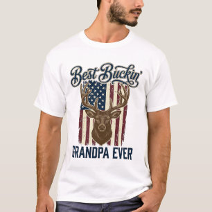 Best Buckin Grandpa Ever Deer Hunting Shirt Design