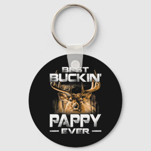 Best Buckin' Pappy Ever Shirt Deer Hunting Bucking Key Ring