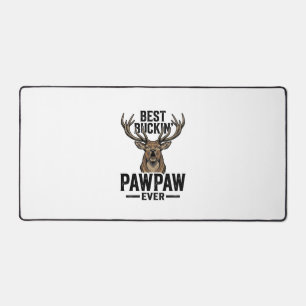 Best Buckin Pawpaw Vintage Deer Hunting Shirt_1 Desk Mat
