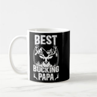 Best Bucking Papa Ever Hunting Papa Grandpa Hunter Coffee Mug