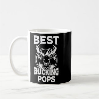 Best Bucking Pops Ever Hunting Pops Grandpa Hunter Coffee Mug