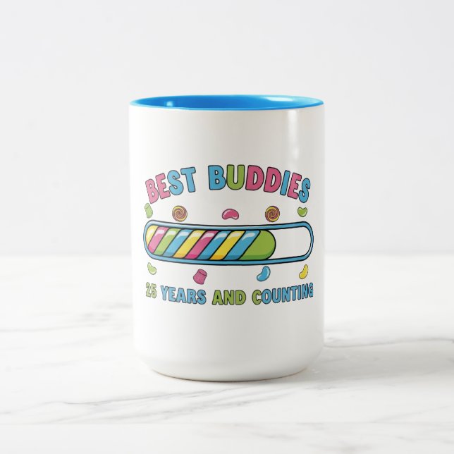 Best Buddies 25 Years and Counting Two-Tone Coffee Mug (Center)