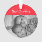Best Buddies Newborn Baby Family Photo Holiday