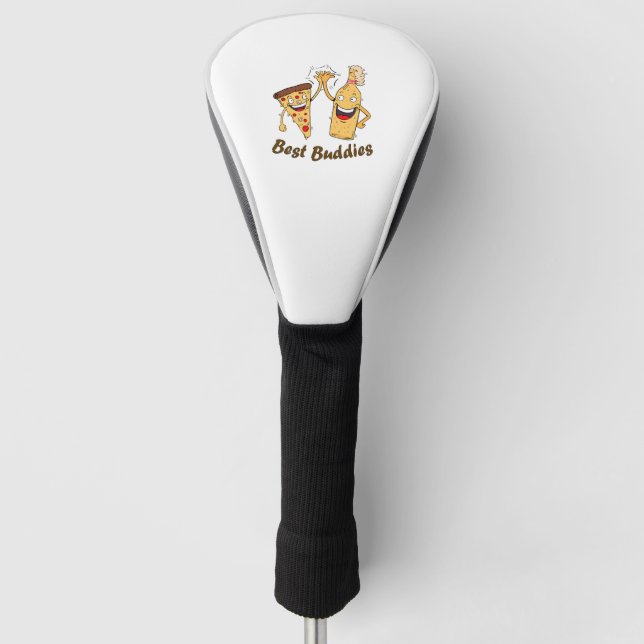 Best Buddies Pizza and Beer Golf Head Cover (Front)