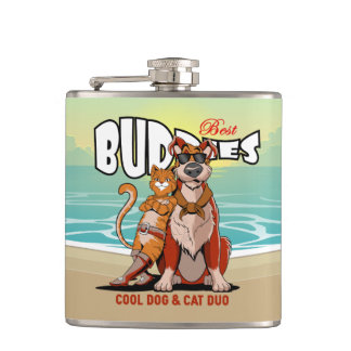 Best Buddy | Vinyl Wrapped Flask